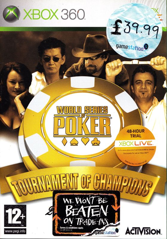 World Series of Poker: Tournament of Champions box art for Xbox 360